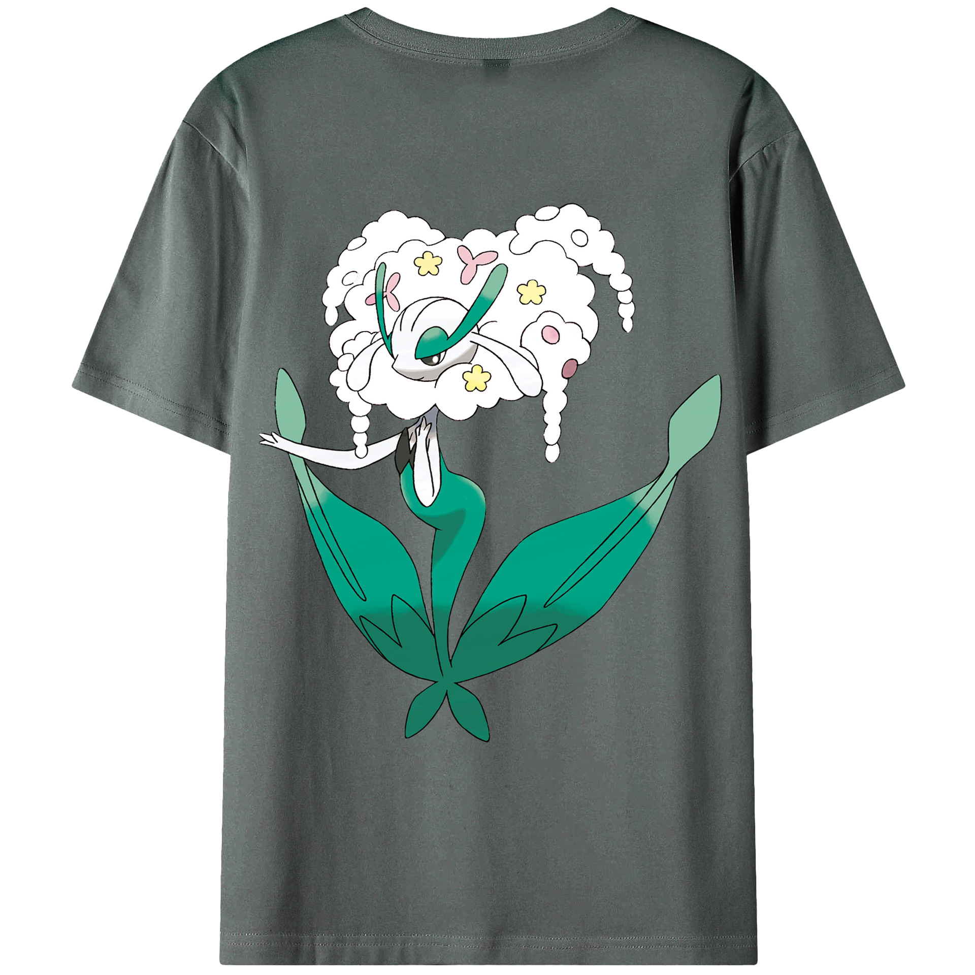 （画像用） ポケットモンスター Pokémon 綿100％ メンズ半袖Tシャツ（バックプリント） 通気性